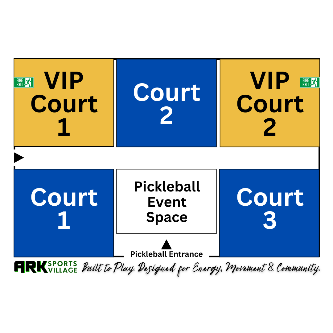 ARK Sports Village pickleball floor plan